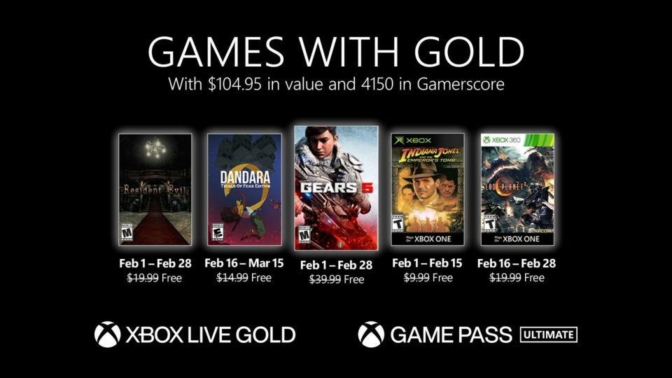 Xbox Live Gold Febbraio 2021