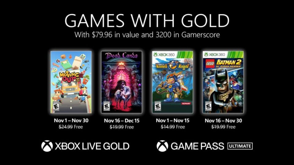 Xbox Live Gold Novembre 2021