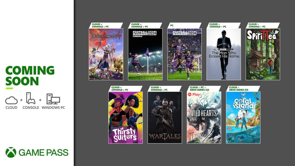 Xbox Game Pass Novembre 2023
